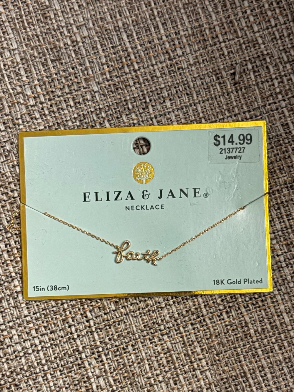 NWT Womens Eliza & Jane necklace